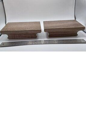 The Bombay Company 6"x4"x2" Gray Wood Accent Wall Floating Shelf x 2 (TWO)